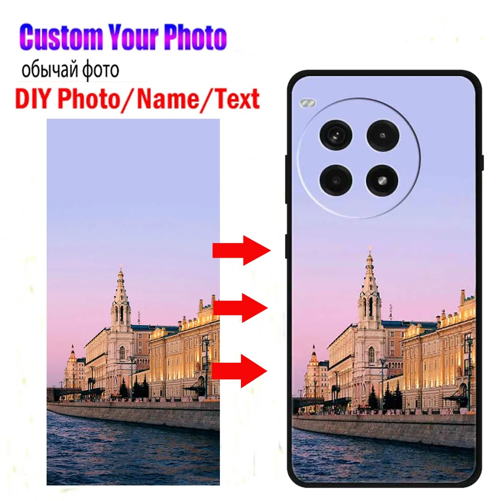 Maßgeschneiderte Foto-Handyhüllen für OnePlus 13R 13T 13S DIY-Abdeckung für OnePlus 13 12 5G 12R 1+ ACE3 Pro Hülle DIY Name Bilddesign