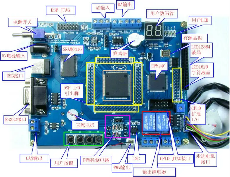 DSP2407 CPLD EPM240 NEW board