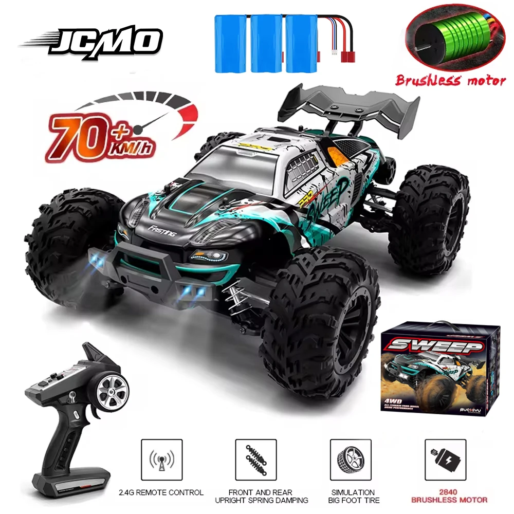 16101PRO 70KM/H 4WD 1:16 RC Car With LED Remote Control Cars High Speed Drift Monster Truck for Kids vs Wltoys 144001 Toys