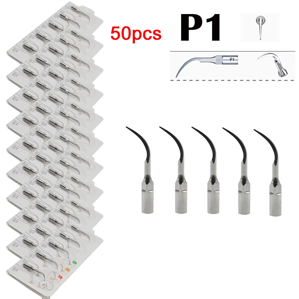 

50pcs Dentist Dental Ultrasonic Scaler Tip Endodontics Fit For SATELEC Woodpekcer EMS DTE Scaling Handpiece Dentista Odontologa