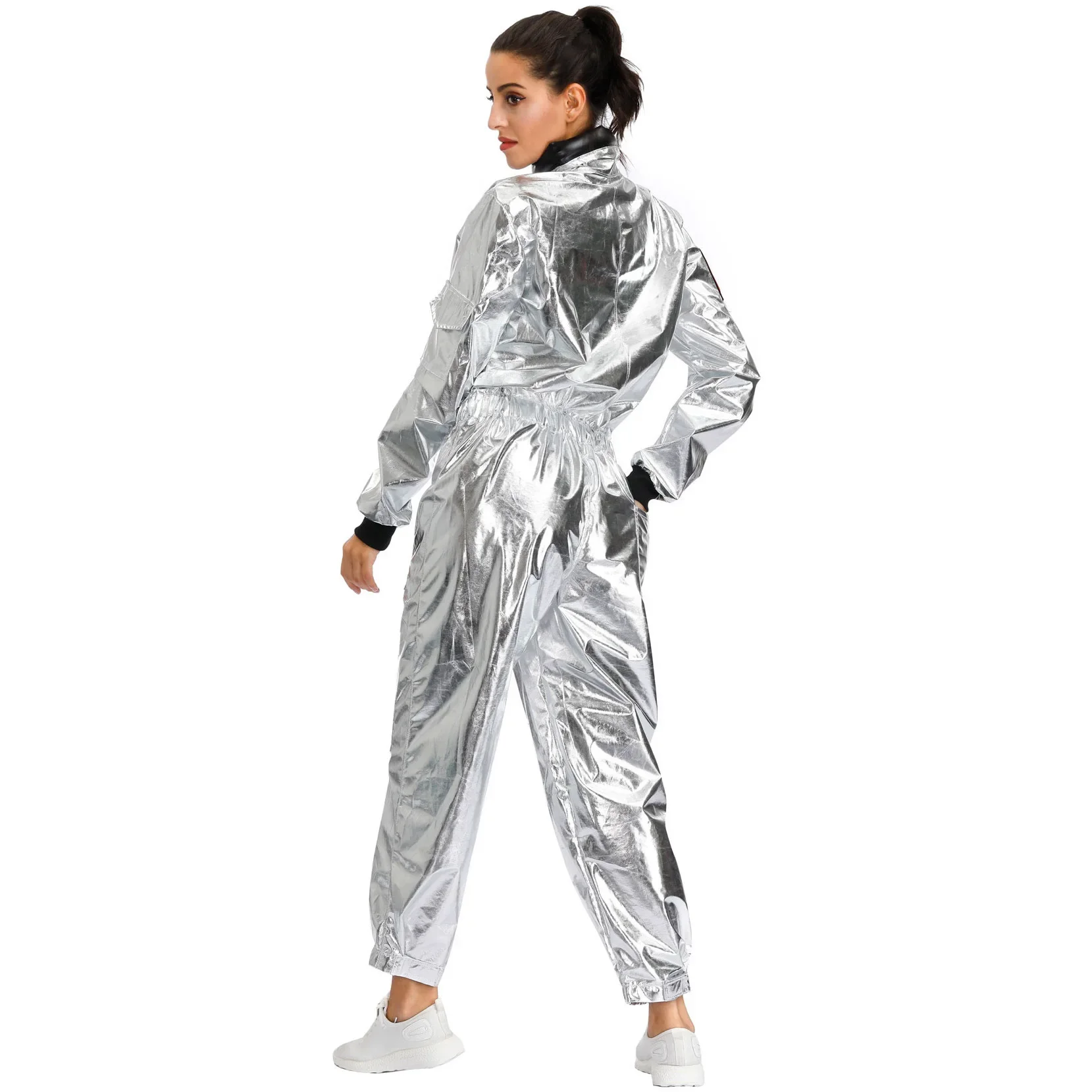 Astronaut Buitenaardse Popdanser Podium Spaceman Kostuum Carnaval Feest Club Volwassen Mannelijke Outfits Kleding Halloween Mooie Kostuums Cadeau