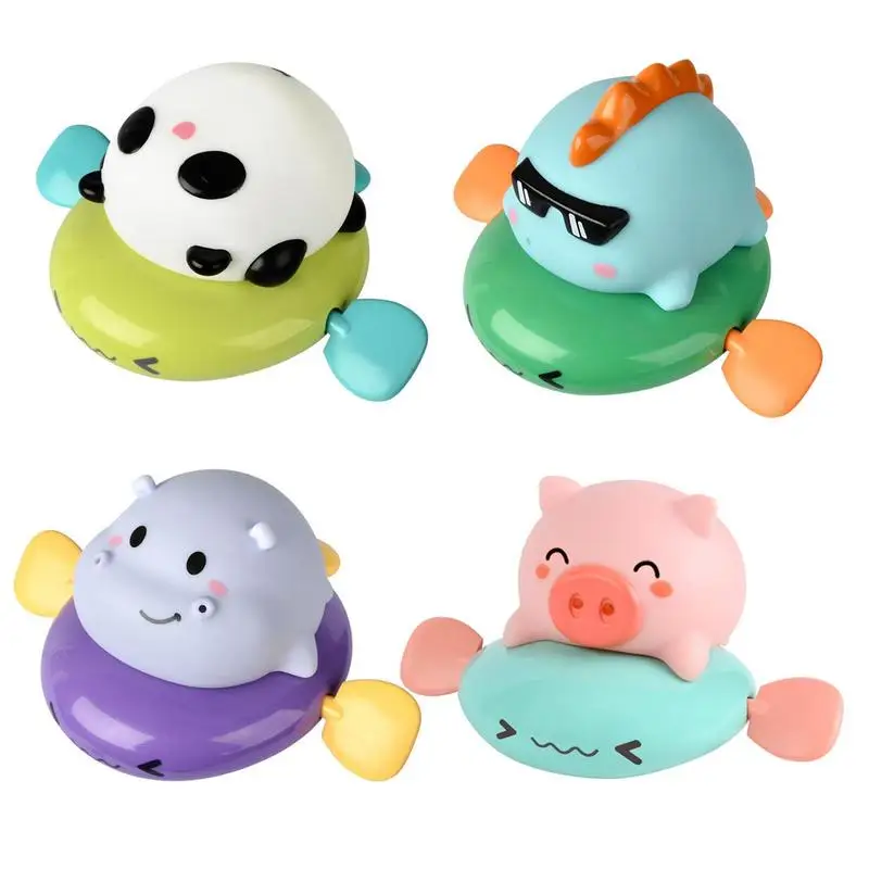 

Baby Bath Toys Cute Animal Swimming Pool Beach Classic Floating Wind Up Clockwork Play Water Bathing Toys For Kids Shower Gifts