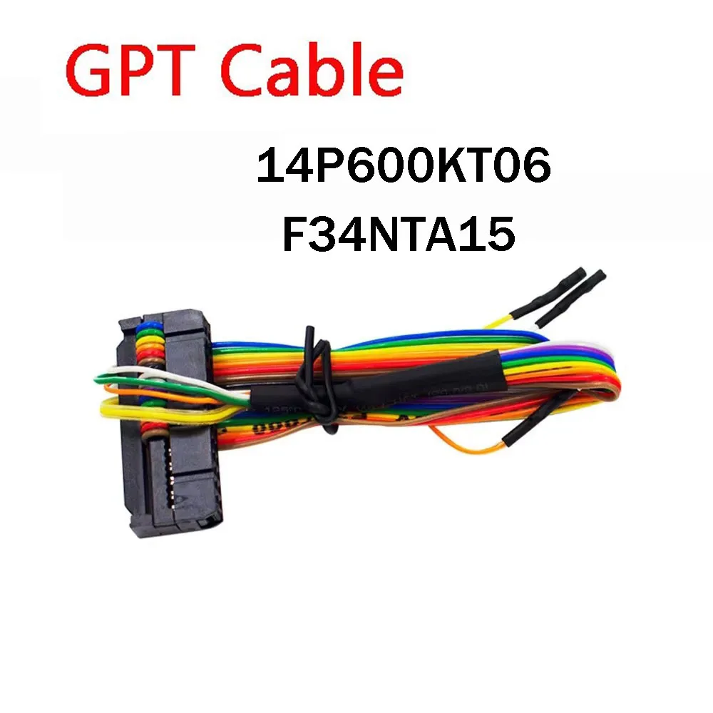 

Кабель GPT 14P600KT06 F34NTA15 Программатор EEPROM для разъема GPT Flash работает идеально подходит для Ktag V7.020/V6.070