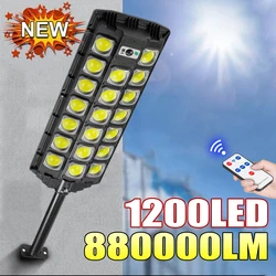 Most Powerful Led Solar Light Super Bright Spotlight Outdoor Motion Sensor Street Lamp 880000LM High Power Solar Lamp For Garden