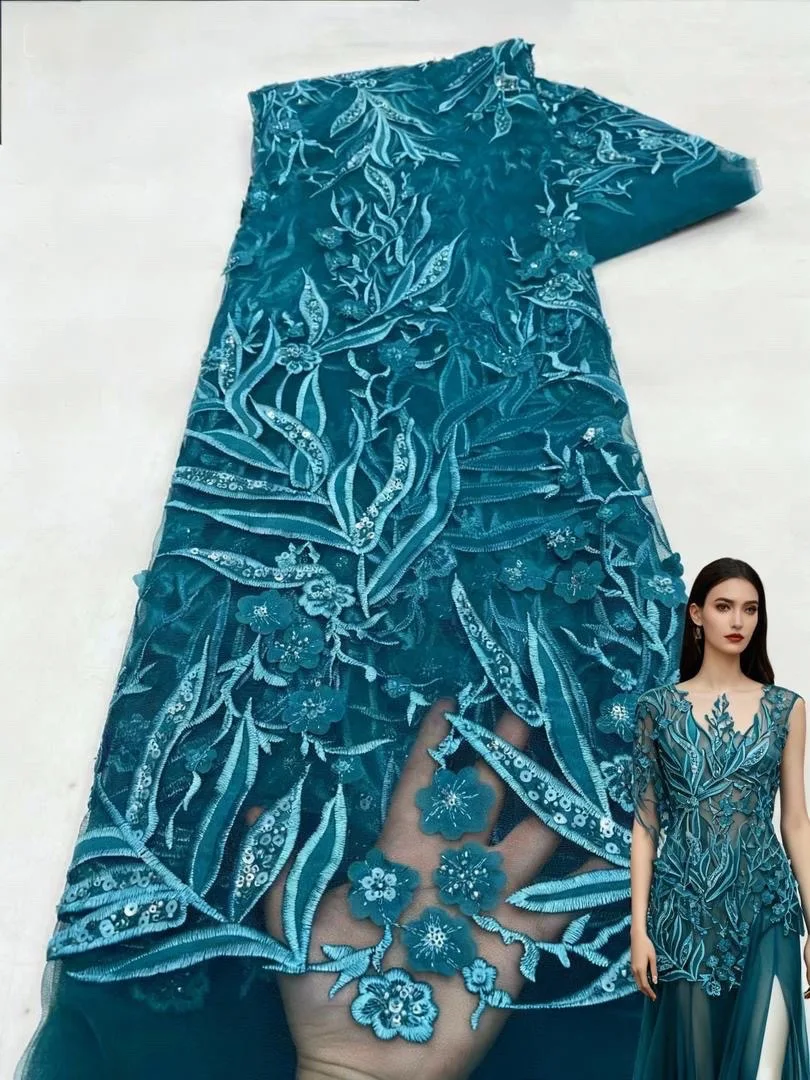 

Африканская сетчатая кружевная ткань, нигерийская кружевная ткань с блестками для жениха, 2024, высокое качество, французское нигерийское платье для женщин, вечерние, свадебные, шитье