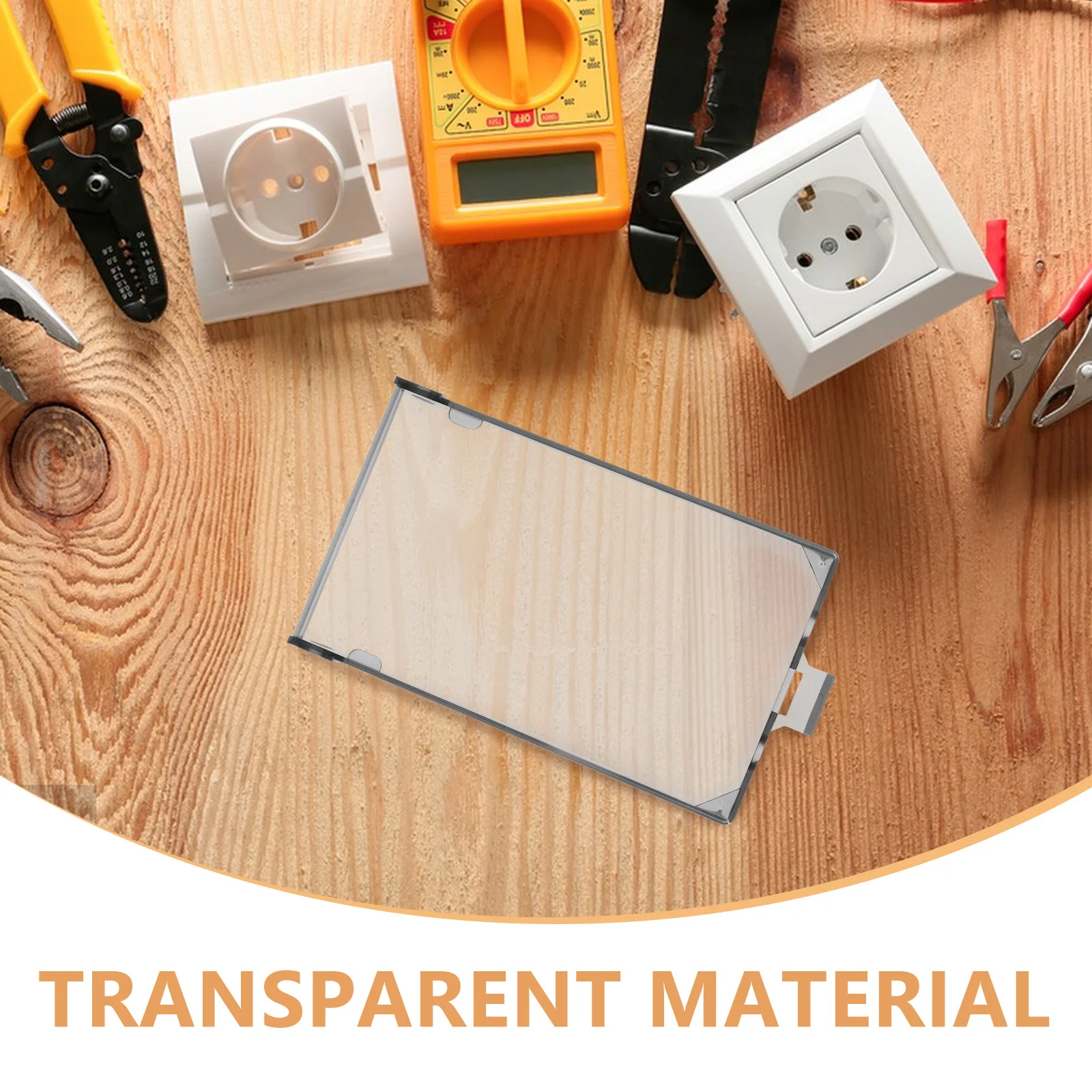 Waterproof Electrical Outlet Cover Transparent Protective Socket Lid Ideal for Kitchen Bathroom Outdoor Use Dustproof