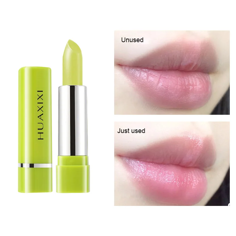 Bálsamo labial hidratante de Aloe Vera, Caroteno, cambia de Color, lápiz labial de gelatina, Base de planta, maquillaje de larga duración, cuidado de labios TSLM1