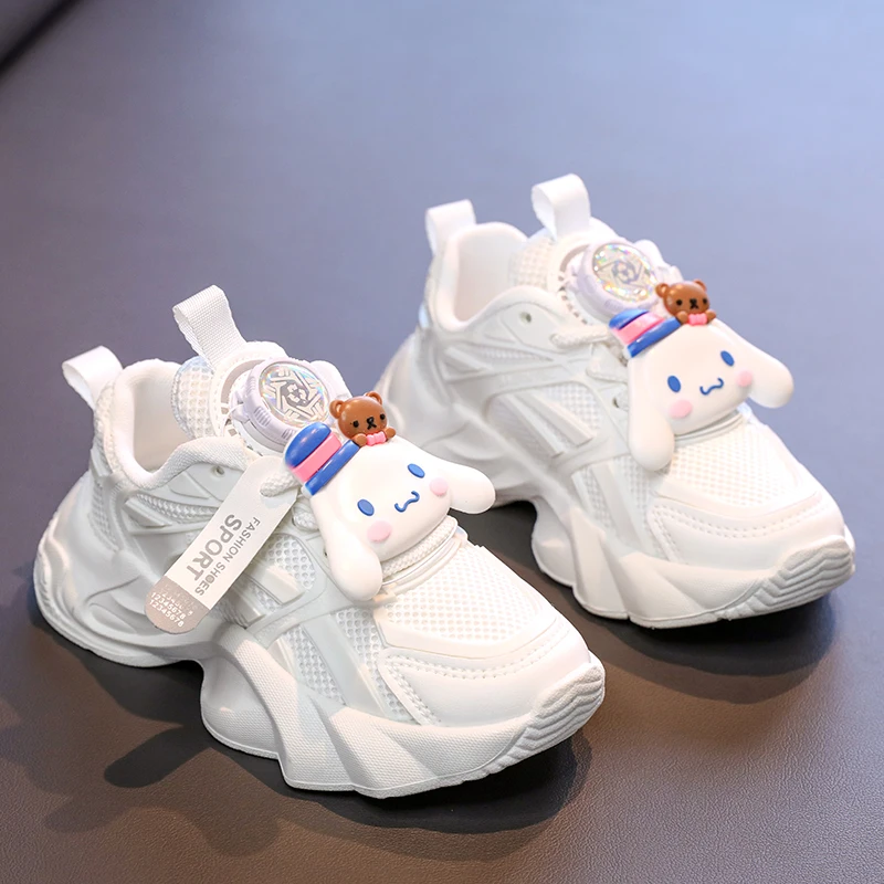 

Sanrio Children Dad's Kid Tennis Sneakers Boys Shoes Kids Baby Girls 2025 Summer and Spring Toddler Shoes with Elevator Shoess