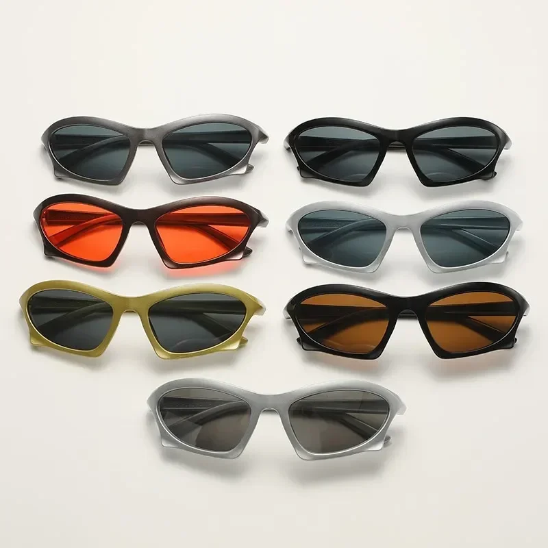 Sport-Sonnenbrillen Herren Retro Y2K Sonnenbrillen 2023 Neue Mode Outdoor Street Photo INS Brillen Sonnenbrillen für Damen Herren