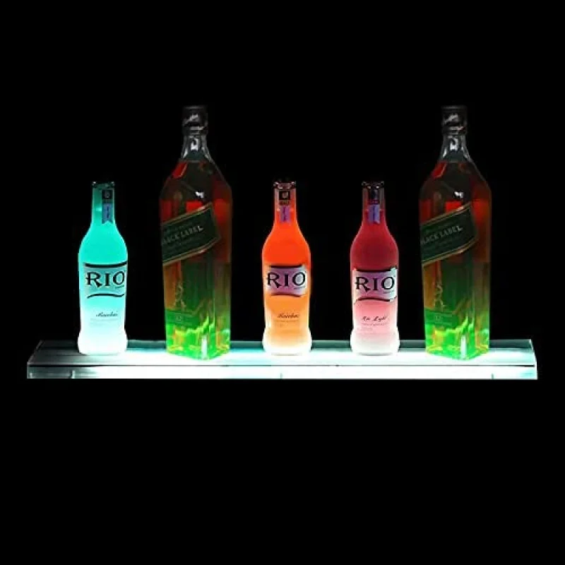 Custom.Acryl Moderne Custom Led Beleuchtete Spirituosenflasche Display Regal Bar Display Rack