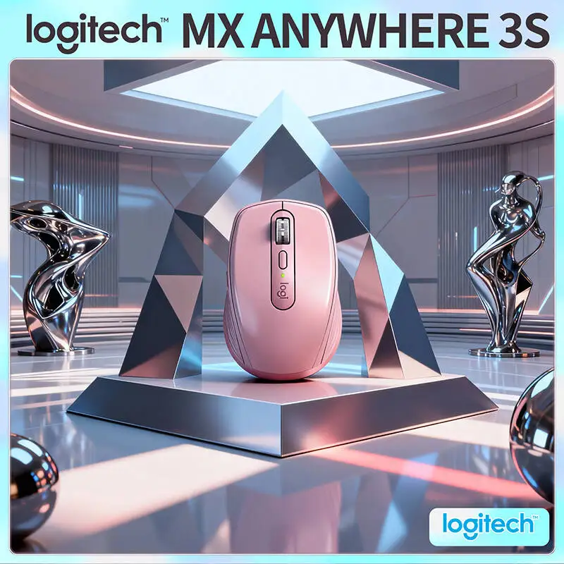 

Компактная мышь Logitech MX Anywhere 3S, эргономичный дизайн, перезаряжаемая, с быстрым прокруткой для портативных ПК Mac