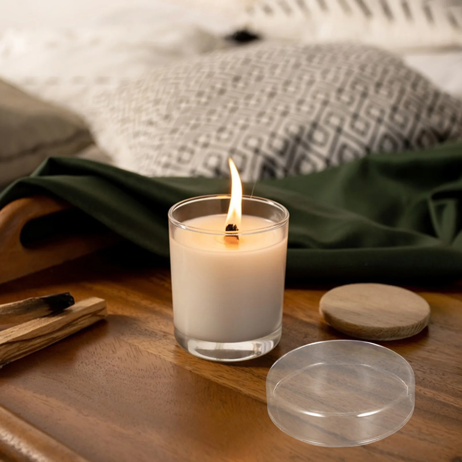 مدخنة زجاجية شفافة 8.5 سنتيمتر حامل إعصار شفاف غطاء غبار طفاية السلامة ديكور مطعم الزفاف