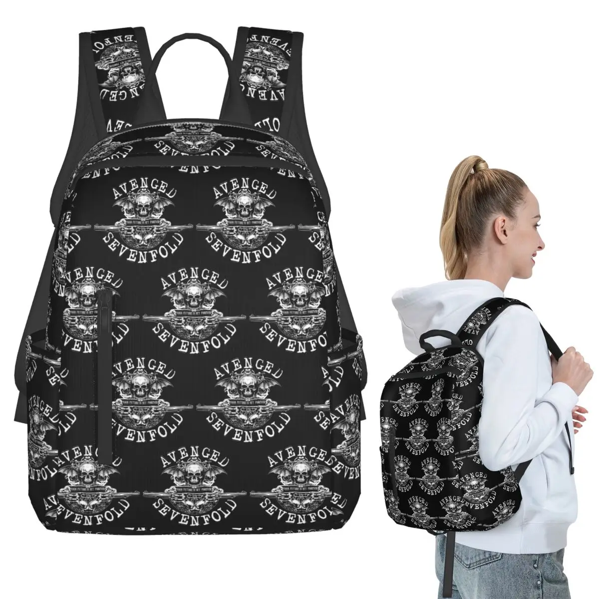 Avenged Sevenfold Backpack Student BookBag Children School Bag Laptop Shoulder Bags Men Women