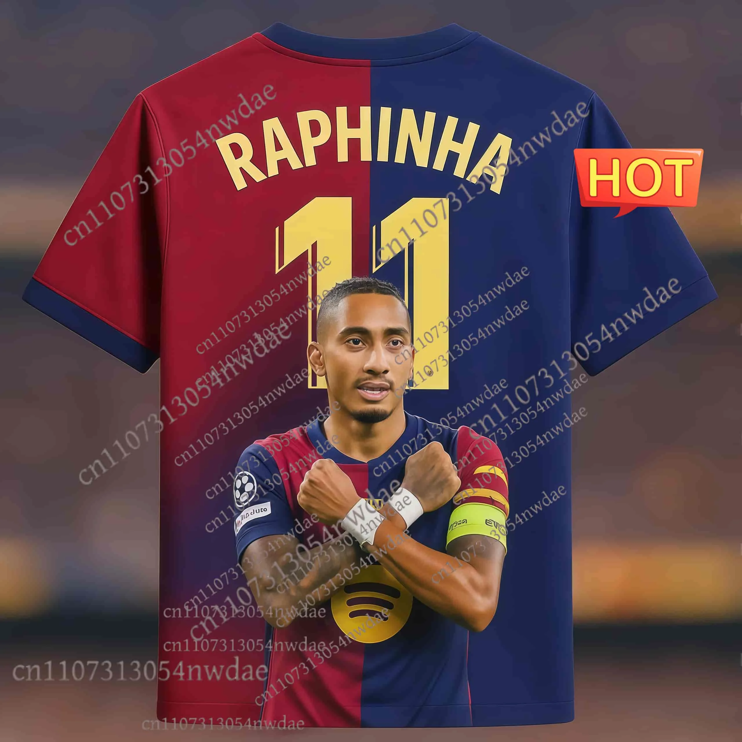

The 2025 New Raphinha Fan Collector's 11# Jersey 3d Printing Sports Leisure Dry Quickly Breathable Men's And Women's T-Shirt