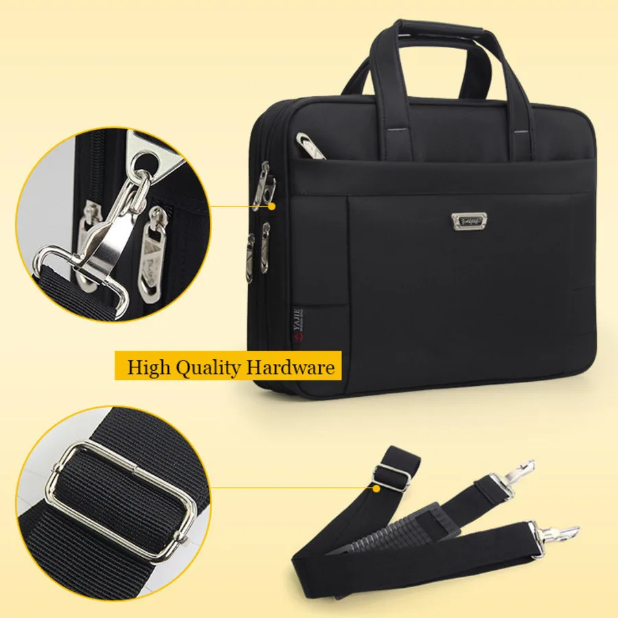 Business Klassische herren Schulter Tasche Arbeit Handtaschen Männer Aktentasche Laptop Taschen A4 Ordner Datei Durchführung Handtasche Frauen Computer Tasche