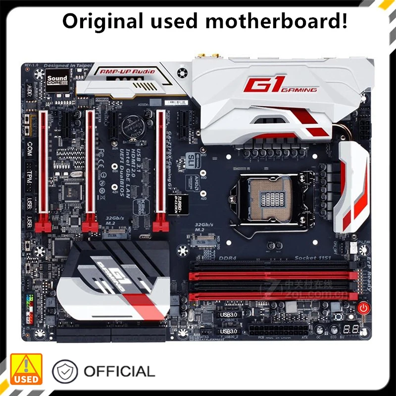 

For GA-Z170X-GAMING GT Z170X-GAMING Original Used Desktop Intel Z170 64GB DDR4 Motherboard LGA 1151 i7/i5/i3 USB3.0 SATA3