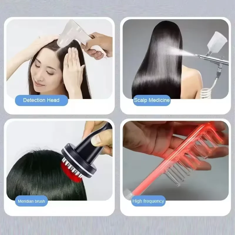 

2025 Professional Nano Mist Hair Treatment Machine Scalp Care Device Anti-Hair Loss Massager for Hair Salons