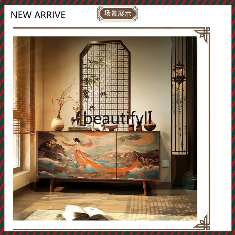 

D2520 New Chinese Style Sideboard Cabinet Living Room Home Decor Storage Tea Cabinet