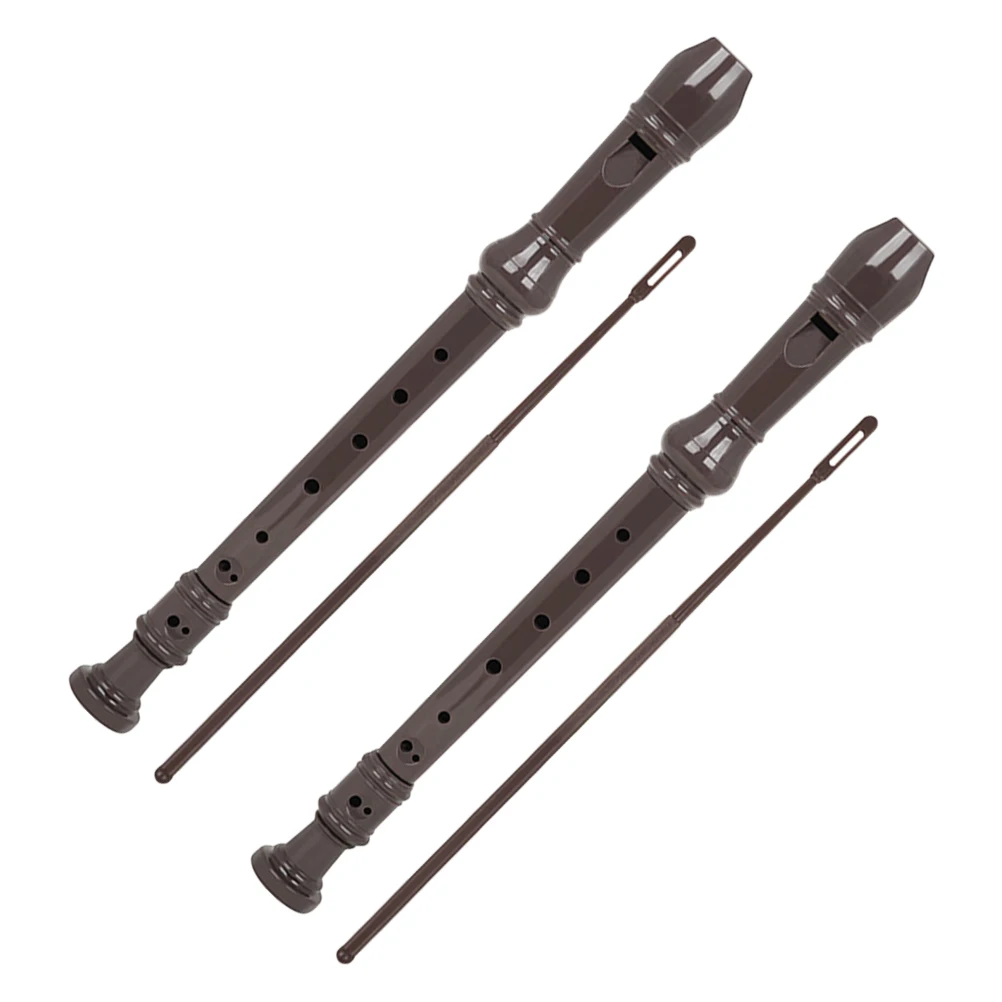 

2 Sets Recorder Flute Instrument For Kids Beginner Students 8-Hole Clarinet Practice Lightweight Portable Music Wind