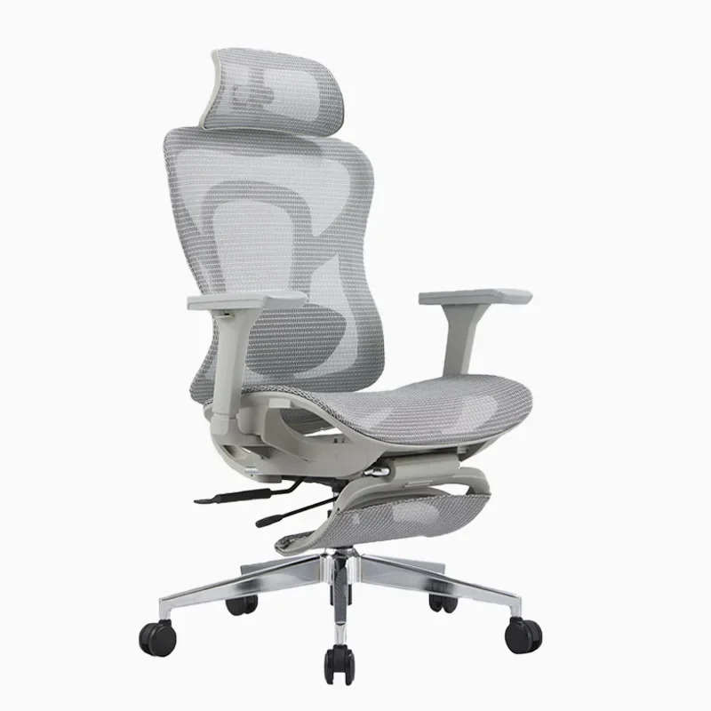 

Ergonomic Office Chair With Wheels FootRest Lumbar Support 3D Adjustable Armrests Headrests Sedia Ergonomica Mesh Chair