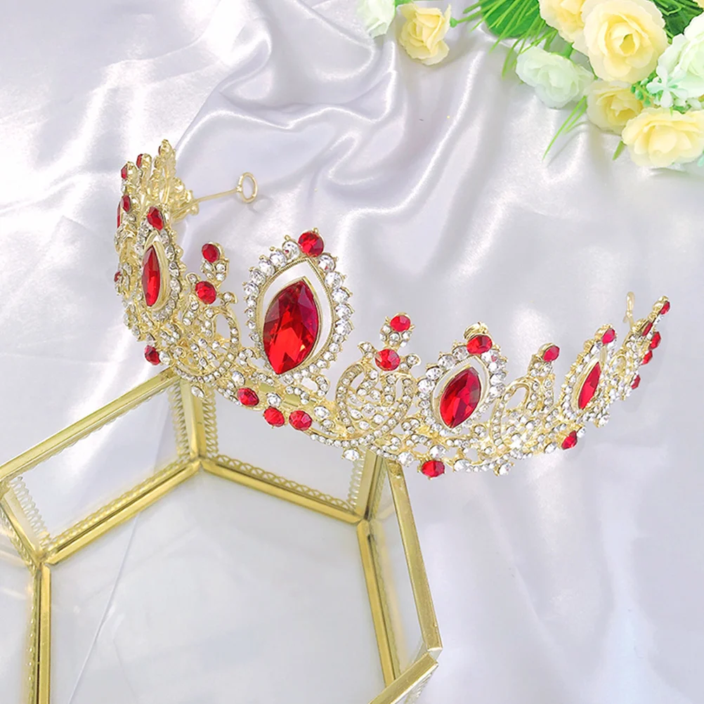 

Princess Cosplay Headwear Crystal Crown Rhinestones Fashion Hair Band Accessory for Women