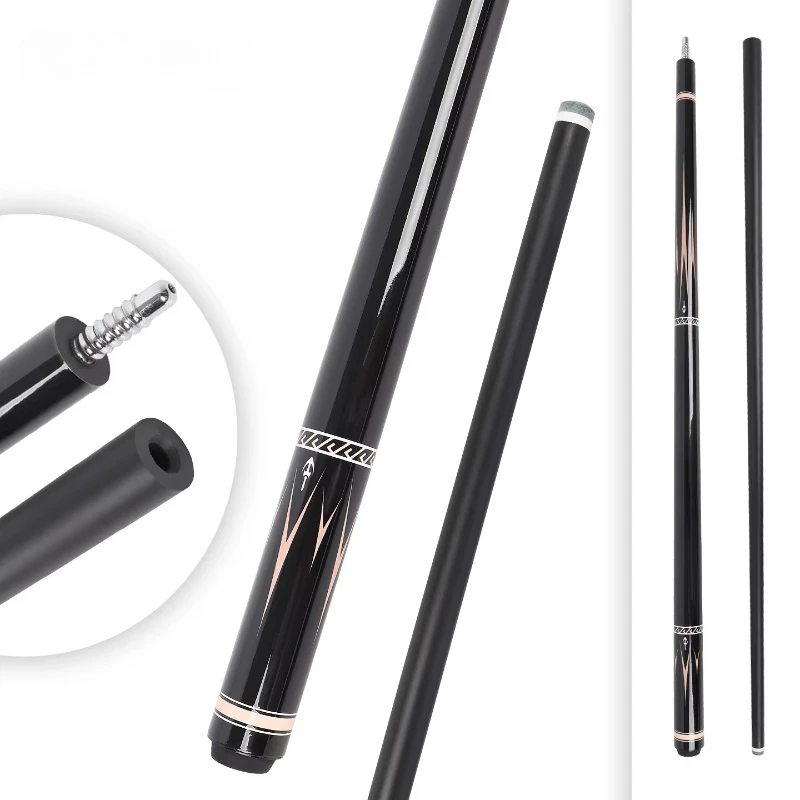 

High quality 12.5mm Pelvoe wooden snooker 1/2 split 147cm joint, smooth feel, strong impact