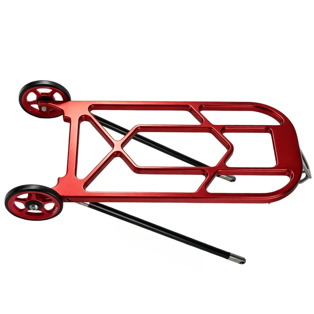 Folding Bike Rear Rack Compatible with For Brompton Aluminum 6061+T6 25kg Weight Limit 475g 32x14.5x3.3cm Dimensions