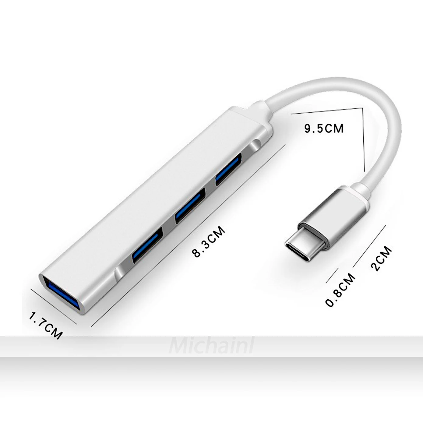 Hub USB 3,0 de 4 puertos, divisor tipo c de alta velocidad, 5Gbps, para PC, Accesorios de ordenador, para Xiaomi, Lenovo, Macbook Pro