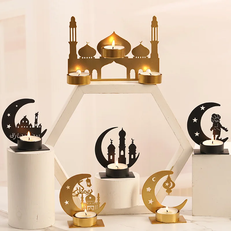 

Ramadan Crescent 2024 Ramadan Candle Holder Ramadan Incense Burner Holder Decoration Moon Shaped Candle Decor Festival Supplies