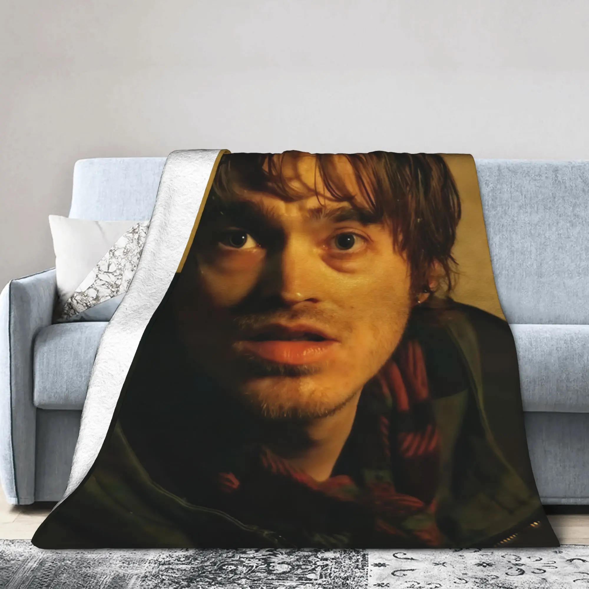 Bryan Austin Abrams Blankets R-Residents Horror Movie Flannel Throw Blanket Bedroom Sofa Personalised Soft Warm Bedspread
