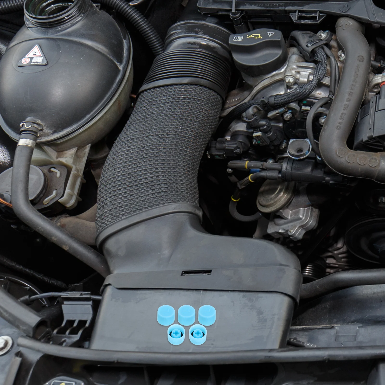 20 шт. синие колпачки для портов кондиционера низкого давления, сменные чехлы для зарядки для автомобиля, защита автомобильного клапана переменного тока Hvac