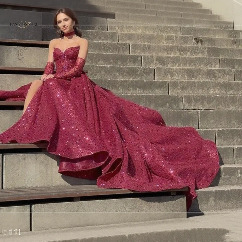 

2025 Custom Burgundy A-Line Prom Gown Backless Party Length Dress Heart Neckline Elegant Formal Prom Evening Gown