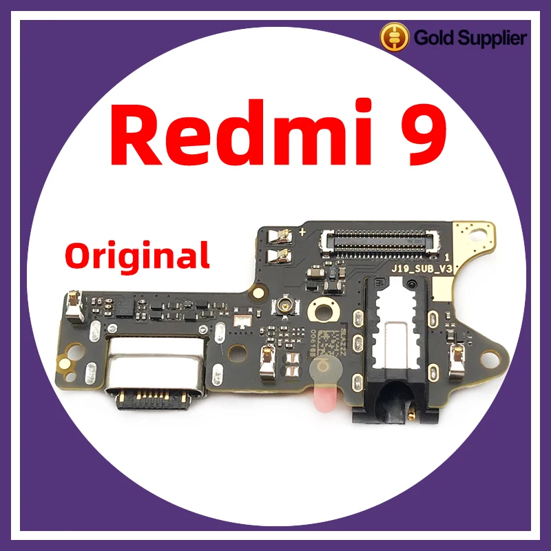 Original For xiaomi Redmi 9 9A 9C 9i 9AT Dock Connector USB Charger Charging Port Flex Cable Board Replacement