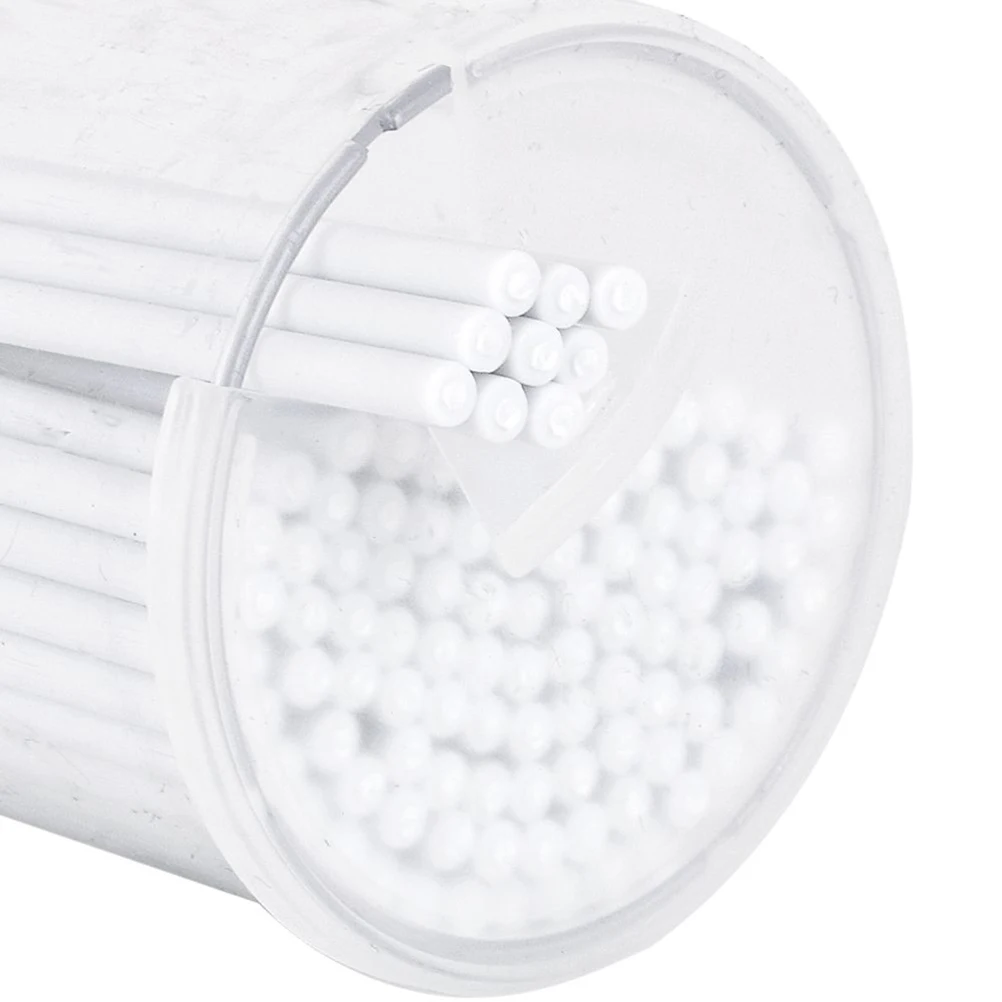 100 pezzi di pulizia tamponi di cotone applicatore per ciglia pennello micro estensione in miniatura