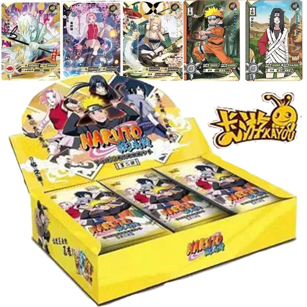 

Kayou NARUTO Collection Card For Children Namikaze Minato Senju Tobirama Youth Action Anime Rare Limited Game Card Table Toys