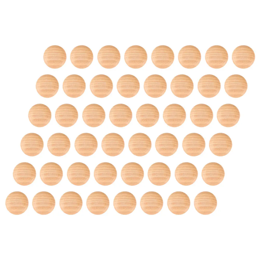 

50pcs Wood Hole Plugs 25x20mm Furniture Decorative Screws Cabinet Hole Caps Sturdy Screw-In Table Chair Legs