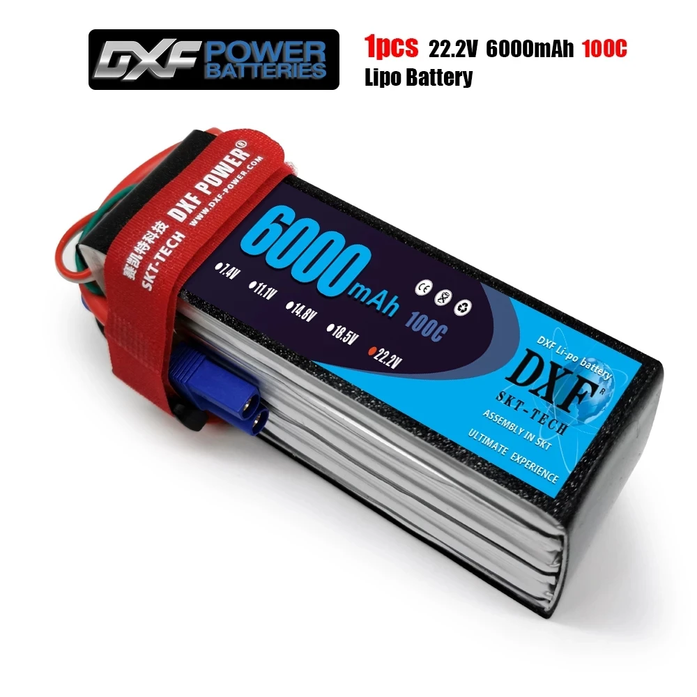 

Аккумулятор DXF 2S 3S 4S 6S Lipo, 7,4 В, 11,1 В, 15,2 в, 14,8 в, 22,2 мА · ч, 6000 мА · ч, 5200 мА · ч, 7000 мА · ч, 6500 мА · ч, 6200 мА · ч, 6750 мА · ч, Радиоуправляемый автомобиль