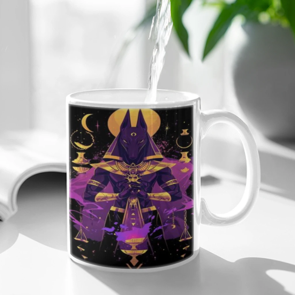 Anubis Egypt Death Mythology Ceramic Cup Coffee Oatmeal Breakfast Cup Creative Personality Mug