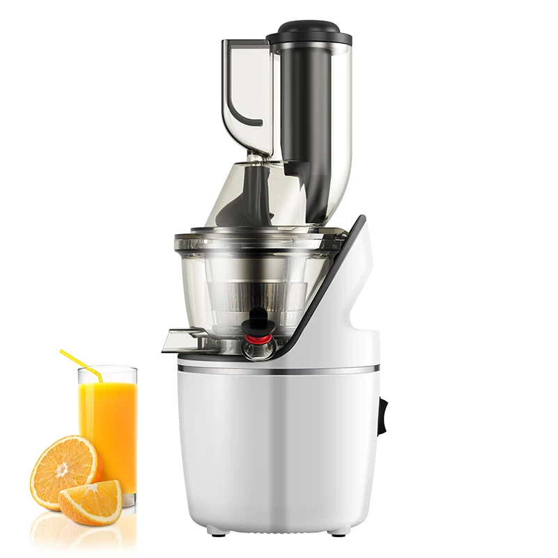 for240W Electric Oran Juicer Multifunctional 72mm Big Mouth Slow Juicer Colorful Fruit Extractor Household Use Cold Press