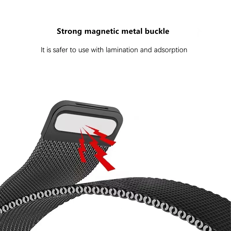 Stainless Steel Strap For Haylou RS4 Plus Magnetic Milanese Loop Metal Bracelet For Haylou GST/Haylou RS4 Adjustable Watchband