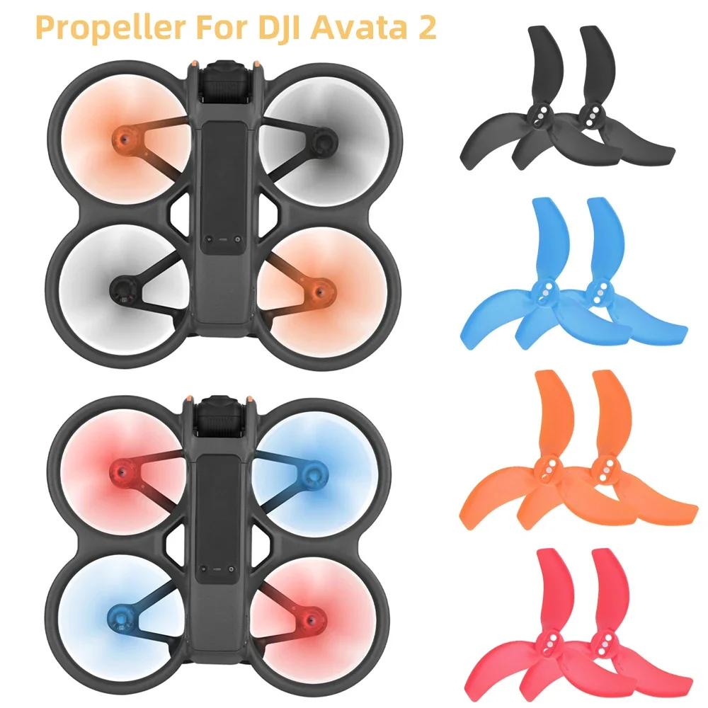 BRDRC For Avata 2 Propellers 3032S Blade Propeller Replacement Lower Noise Quick Release Props For Avata 2 Drone Accessories