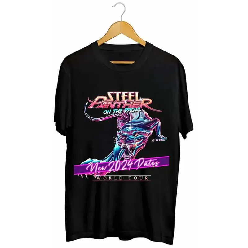 Steel Panther On The Prowl World Tour nueva camiseta 2024 tamaño completo S 4Xl