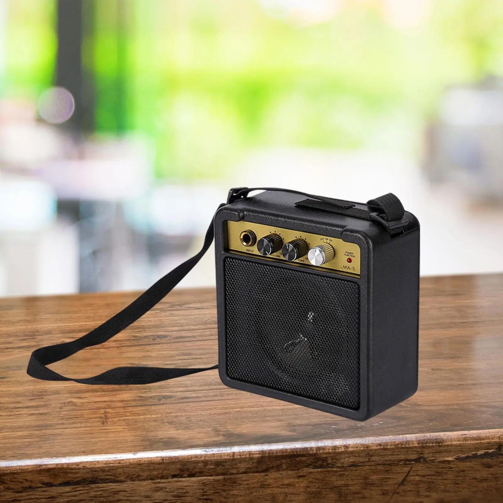 Gitaarversterkersysteem voor elektrische gitaar met draagbare functies