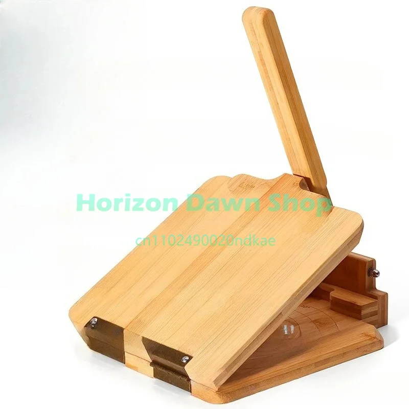 In-stock bamboo corn tortilla press, square solid wood press maker