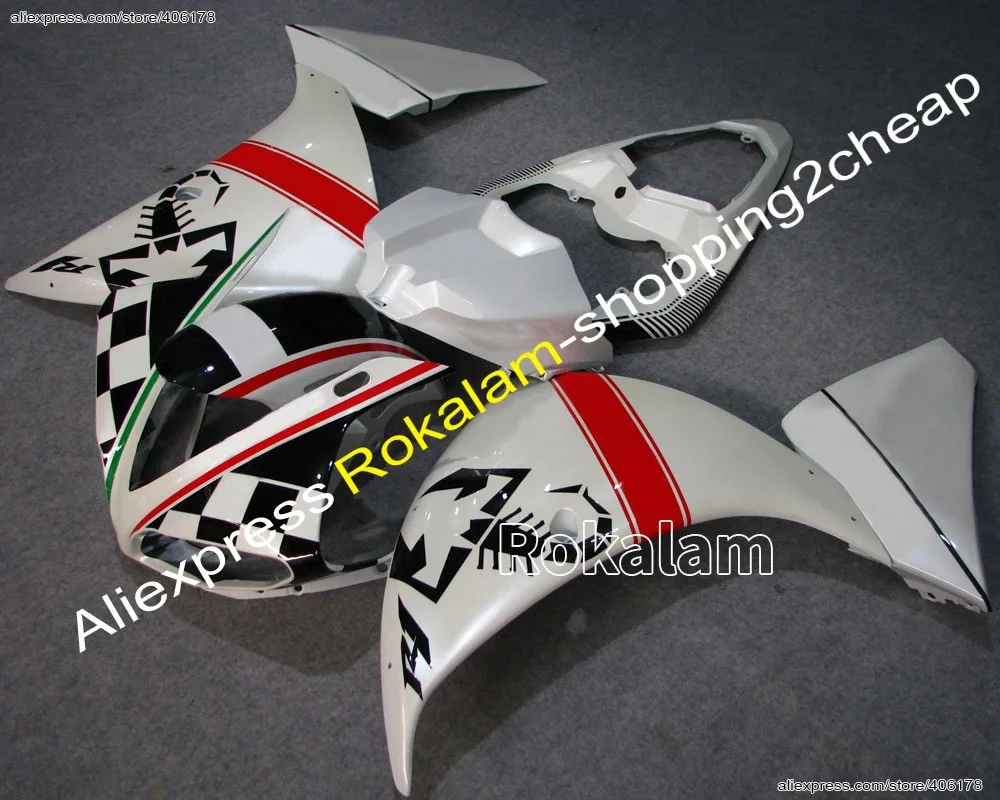 

Скорпион для Yamaha YZF-R1 09-10 YZF R1 YZFR1 1000 R1 2009 2010 2011, комплект обтекателей мотоцикла (литье под давлением)