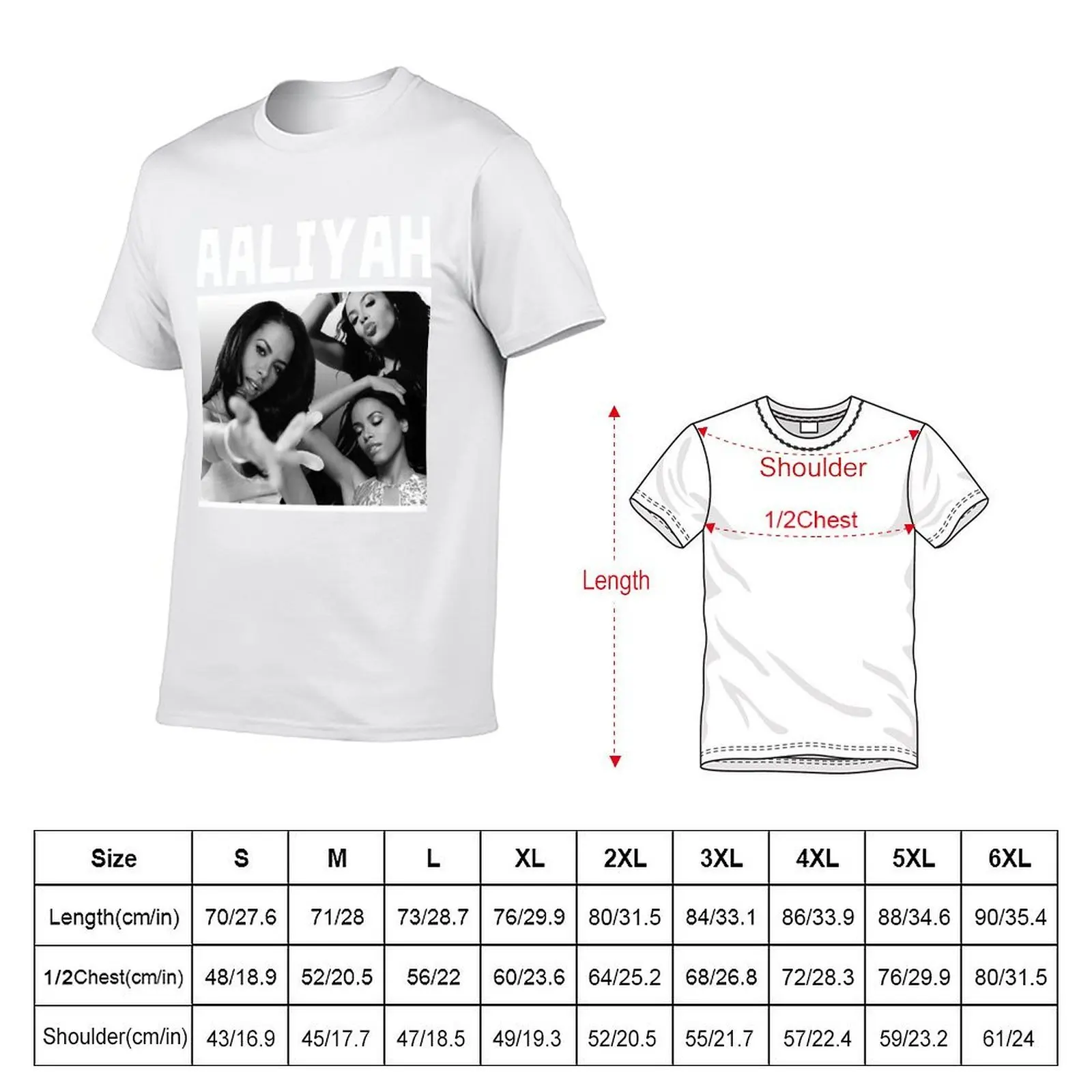 Iconic Aaliyah Tribute: Timeless R&B Legend T-Shirt t shirt men 100% cotton luxury brand man t shirt cotton T-Shirt