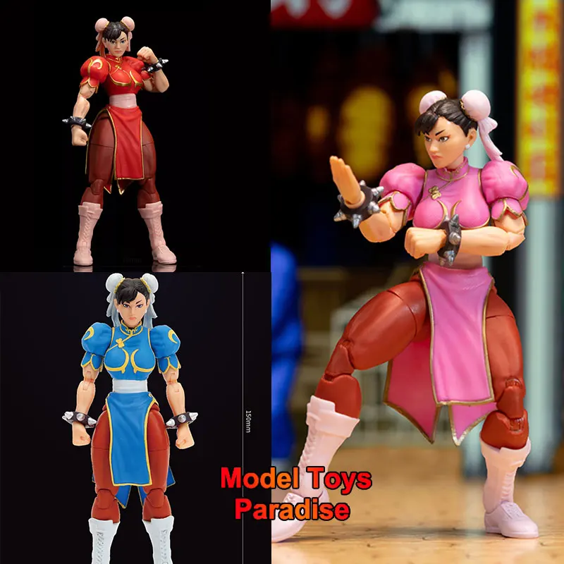 

Original Jada Toys 1/12 Woman Soldier Fighting Chunli Replaceable Head Sculpt Full Set 6inch Action Figure Collectible Toys Gift