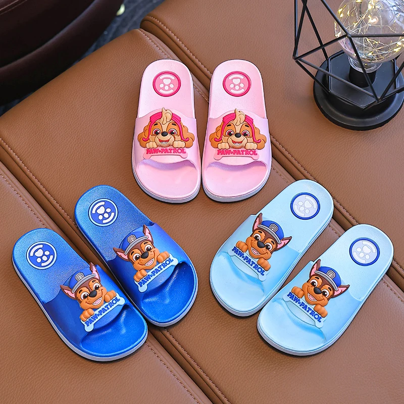 PAW PATROL pantofole per bambini ragazzi ragazze estate scarpe da spiaggia antiscivolo bagno interno casa scivoli per studenti Kawaii