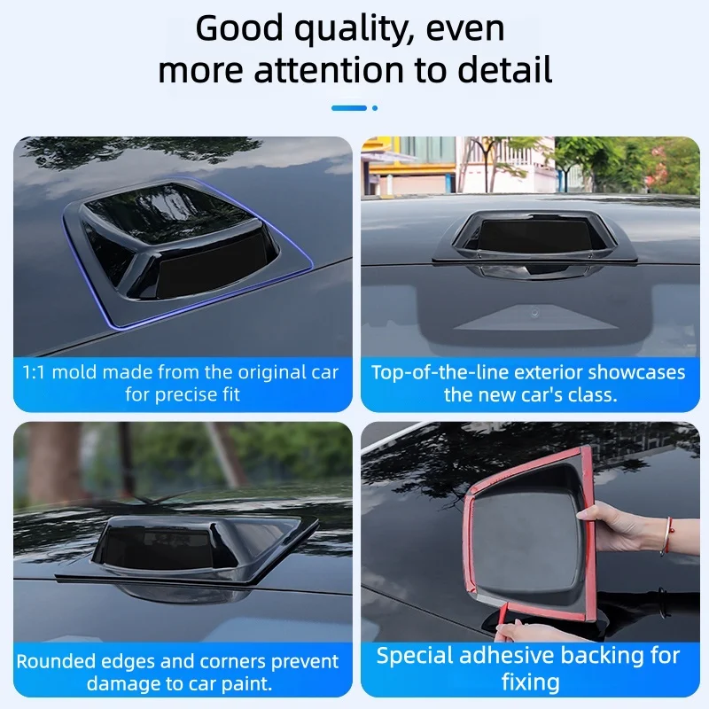 Universal Car Roof Decoration Cover Simulation Air Intake Cover ABS Waterproof and High Temperature Resistant Roof Protection Co
