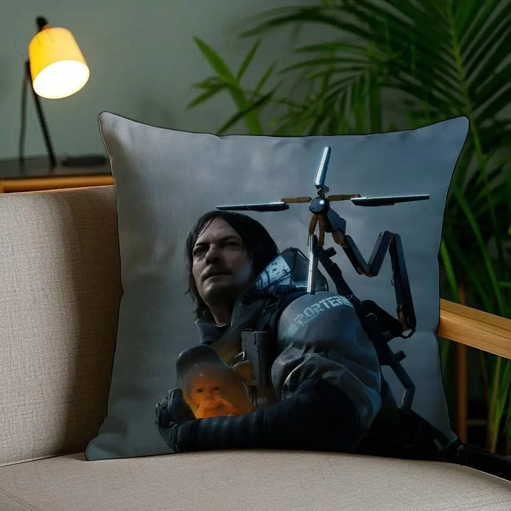 

Hot Game D-Death Stranding Pillow Case Custom Printed Brushed Fleece Pillow, Baby Skin-Touch, Eco-Friendly Dye-Sublimation Cushi